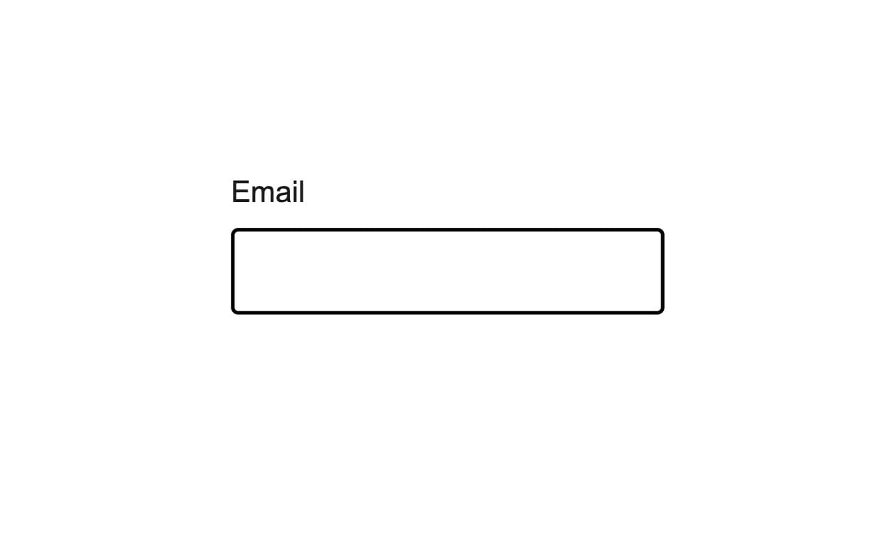 Do: Use label instead of a placeholder